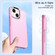 iPhone 14 Double Solid Color Armor Phone Case  - Pink