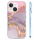 iPhone 14 Coloured Glaze Marble Phone Case - Pink Grey
