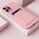 iPhone 14 Skin Feel Card Color Button TPU Case  - Pink iPhone 14 Skin Feel Card Color Button TPU Case  - Pink
