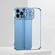 iPhone 14 Electroplating High Transparent TPU Phone Case  - Blue iPhone 14 Electroplating High Transparent TPU Phone Case  - Blue