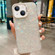 iPhone 14 IMD Shell Texture TPU + Acrylic Phone Case - White