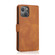 iPhone 14 Retro Magnetic Closing Clasp Leather Case  - Brown