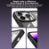 iPhone 14 Carbon Fiber Transparent Back Panel Phone Case - Black + Transparent Black