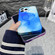iPhone 14 MagSafe Magnetic Watercolor TPU Phone Case - Dark Blue