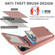 iPhone 14 Crossbody Lanyard Zipper Wallet Leather Phone Case - Rose Gold