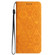 iPhone 14 Ethnic Embossed Adsorption Leather Phone Case - Yellow