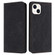 iPhone 14 Ethnic Embossed Adsorption Leather Phone Case - Black