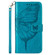 iPhone 14 Embossed Butterfly Leather Phone Case  - Blue