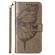 iPhone 14 Embossed Butterfly Leather Phone Case  - Grey