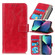 iPhone 14 Retro Crazy Horse Texture Horizontal Flip Leather Phone Case   - Red