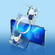 iPhone 14 Flower Frosted MagSafe Phone Case  - Blue Flower