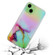iPhone 14 Laser Marble Pattern Clear TPU Shockproof Protective Case  - Green