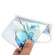iPhone 14 Laser Marble Pattern Clear TPU Shockproof Protective Case  - Blue