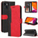 iPhone 14 Stitching-color Leather Phone Case  - Red