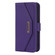 iPhone 14 Cross Texture Lanyard Leather Phone Case - Purple