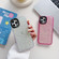 iPhone 14 Glitter Epoxy Shockproof Phone Case - White
