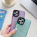 iPhone 14 Glitter Epoxy Shockproof Phone Case - White
