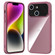 iPhone 14 Large Window Acrylic + TPU Phone Case - Wine Red