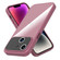 iPhone 14 Large Window Acrylic + TPU Phone Case - Wine Red