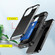 iPhone 14 Multifunction Armor Slide Card Slot Phone Case - Green Lake