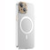 iPhone 14 PC Crystal Clear Frosted Magnetic Magsafe Phone Case - Gold