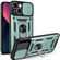 iPhone 14 Sliding Camera Cover Design TPU+PC Phone Case  - Green