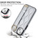 iPhone 14 Non-slip Full Coverage Ring PU Phone Case with Wristband - Silver