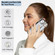 iPhone 14 Non-slip Full Coverage Ring PU Phone Case with Wristband - Silver