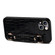 iPhone 14 Crocodile Wristband Wallet Leather Back Cover Phone Case - Black