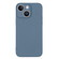 iPhone 14 Silicone Phone Case with Wrist Strap - Grey Blue