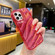 iPhone 14 Laser Sequin Waves TPU Phone Case - Red
