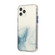 iPhone 14 Marble Pattern Glittery Powder Shockproof TPU + Acrylic Phone Case  - Baby Blue