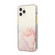 iPhone 14 Marble Pattern Glittery Powder Shockproof TPU + Acrylic Phone Case  - Pink