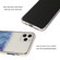 iPhone 14 Marble Pattern Glittery Powder Shockproof TPU + Acrylic Phone Case  - Red
