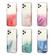 iPhone 14 Marble Pattern Glittery Powder Shockproof TPU + Acrylic Phone Case  - Blue