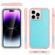 iPhone 14 Defender Series XT MagSafe Magnetic PC + TPU Shockproof Phone Case - Turquoise+Pink