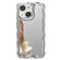 iPhone 14 Electroplated Mirror Waves Silicone Phone Case - Silver