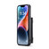 iPhone 14 DG.MING M2 Series 3-Fold Card Bag Leather Case - Black