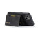 iPhone 14 DG.MING M2 Series 3-Fold Card Bag Leather Case - Black