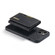 iPhone 14 DG.MING M2 Series 3-Fold Card Bag Leather Case - Black