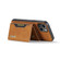 iPhone 14 DG.MING M2 Series 3-Fold Card Bag Leather Case - Brown