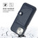 iPhone 14 Shockproof Leather Phone Case with Card Holder - Blue