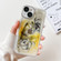 iPhone 14 Oil Painting Electroplating TPU Phone Case - White