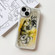 iPhone 14 Oil Painting Electroplating TPU Phone Case - White