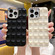 iPhone 14 Groove Pattern Electroplating TPU Phone Case - White