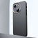 iPhone 14 Frosted Metal Material Phone Case with Lens Protection - Black