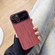 iPhone 14 Wood Grain TPU Phone Case with Lens Film - Red
