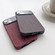iPhone 14 Wood Grain TPU Phone Case with Lens Film - Red