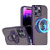 iPhone 14 Rotating Ring Magnetic Holder Phone Case - Purple