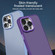 iPhone 14 All-inclusive TPU Edge Acrylic Back Phone Case - Deep Purple